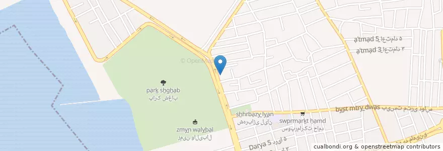 Mapa de ubicacion de کارواش لاکچری en ایران, استان بوشهر, شهرستان بوشهر, بخش مرکزی شهرستان بوشهر, دهستان حومه بوشهر, بوشهر.