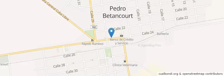 Mapa de ubicacion de La Moderna en 古巴, Matanzas, Pedro Betancourt.