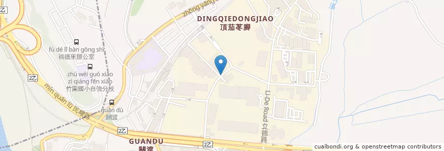 Mapa de ubicacion de 滿瀚鵝肉拉麵 en Тайвань, Новый Тайбэй, Тайбэй, 北投區.