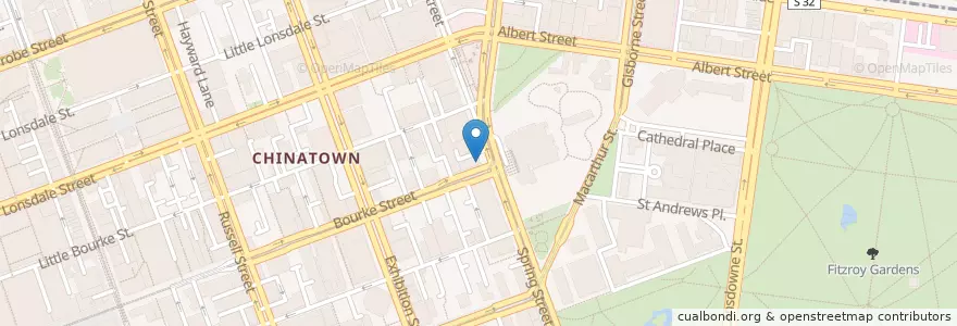Mapa de ubicacion de Imperial Hotel en Austrália, Victoria, City Of Melbourne.