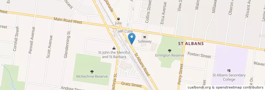 Mapa de ubicacion de Nana Rosa en Australia, Victoria, City Of Brimbank.