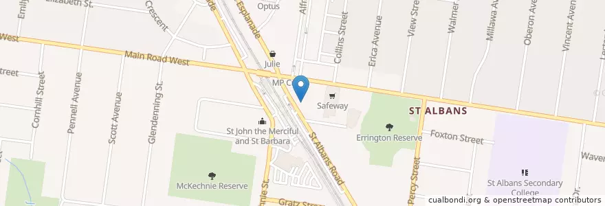 Mapa de ubicacion de Empire Shisha Bar en Australia, Victoria, City Of Brimbank.