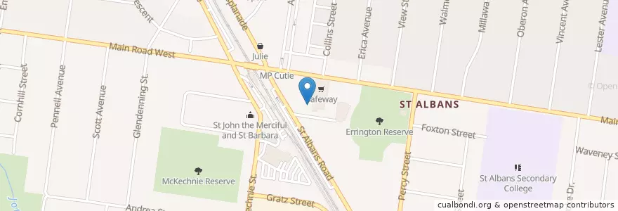 Mapa de ubicacion de Ramciel en أستراليا, ولاية فيكتوريا, City Of Brimbank.