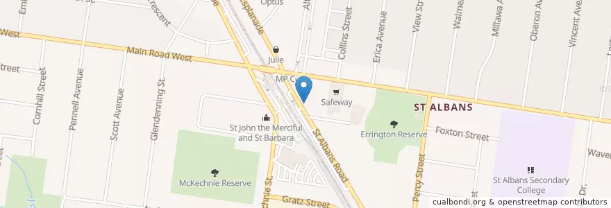 Mapa de ubicacion de Station Medical Centre en Австралия, Виктория, City Of Brimbank.