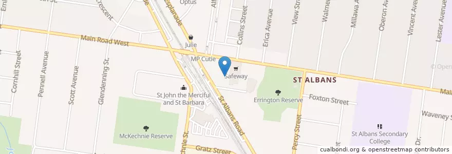 Mapa de ubicacion de West Turk House & Elderly en أستراليا, ولاية فيكتوريا, City Of Brimbank.