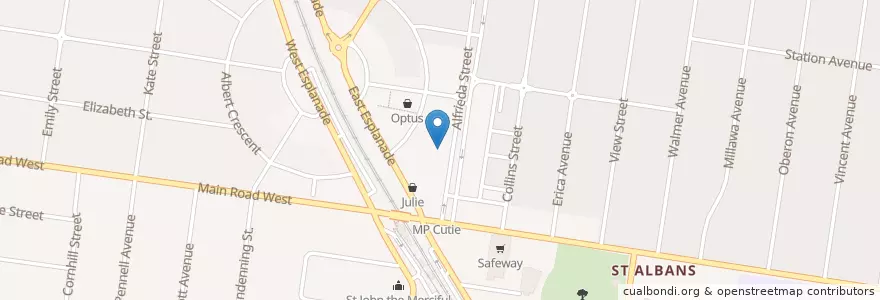 Mapa de ubicacion de Phi Phi 2 en أستراليا, ولاية فيكتوريا, City Of Brimbank.