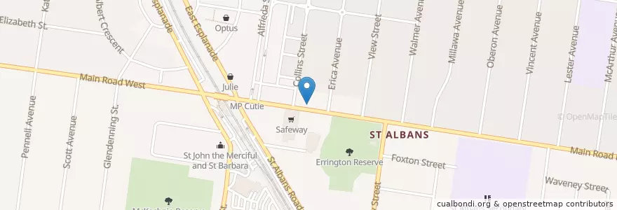 Mapa de ubicacion de Do’s Cafe en オーストラリア, ビクトリア, City Of Brimbank.
