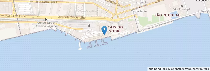 Mapa de ubicacion de Vestigius en ポルトガル, Lisboa.