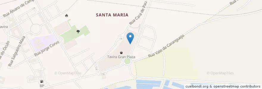 Mapa de ubicacion de El Torito en پرتغال, Algarve, Algarve, فارو, تاویرا, Tavira.