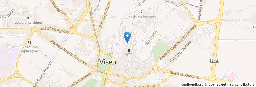Mapa de ubicacion de Mirita's Bar en البرتغال, الوسطى, فيسيو, فيسيو داو لافويش, فيسيو, União Das Freguesias De Viseu.