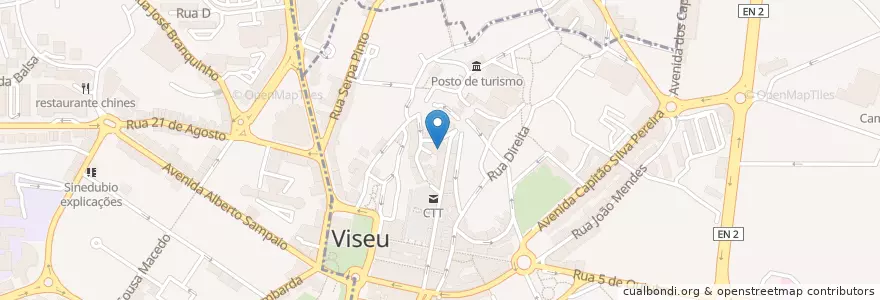 Mapa de ubicacion de Mercado De Viseu en ポルトガル, Centro, Viseu, Viseu Dão-Lafões, Viseu, União Das Freguesias De Viseu.