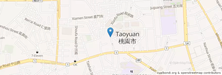 Mapa de ubicacion de HARWANA COFFEE en 台湾, 桃園市, 桃園区.