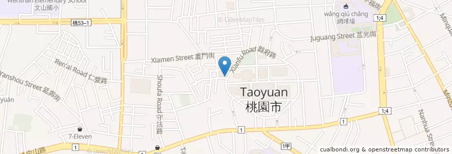 Mapa de ubicacion de 斯薇堤早午餐 en Taiwan, Taoyuan, Taoyuan.