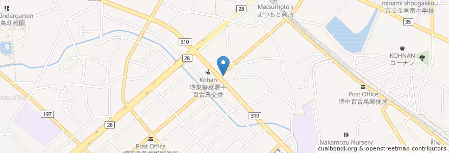 Mapa de ubicacion de コスモ中百舌鳥 en Япония, Осака, Сакаи, 北区.