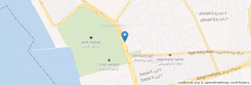 Mapa de ubicacion de فلافل فیدوس en İran, Buşehr Eyaleti, شهرستان بوشهر, بخش مرکزی شهرستان بوشهر, دهستان حومه بوشهر, بوشهر.
