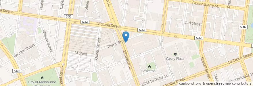 Mapa de ubicacion de Noodle House en Australië, Victoria, City Of Melbourne.