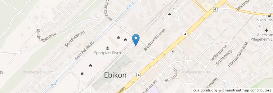 Mapa de ubicacion de Feuerwehr Ebikon-Dierikon en Switzerland, Luzern, Ebikon.
