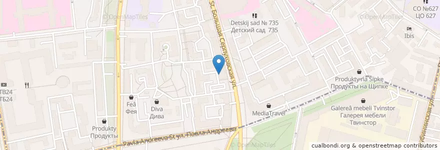 Mapa de ubicacion de Strawberry Haze en Russie, District Fédéral Central, Moscou, Южный Административный Округ, Центральный Административный Округ, Район Замоскворечье.