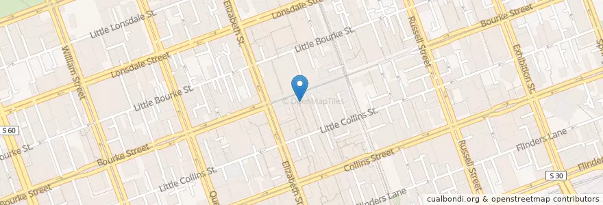 Mapa de ubicacion de ANZ en Avustralya, Victoria, City Of Melbourne.