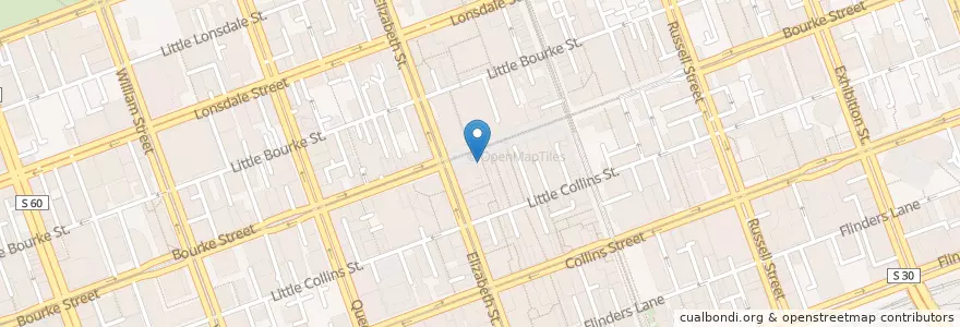 Mapa de ubicacion de Bankwest en Australië, Victoria, City Of Melbourne.
