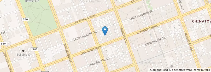Mapa de ubicacion de White Mojo en Avustralya, Victoria, City Of Melbourne.
