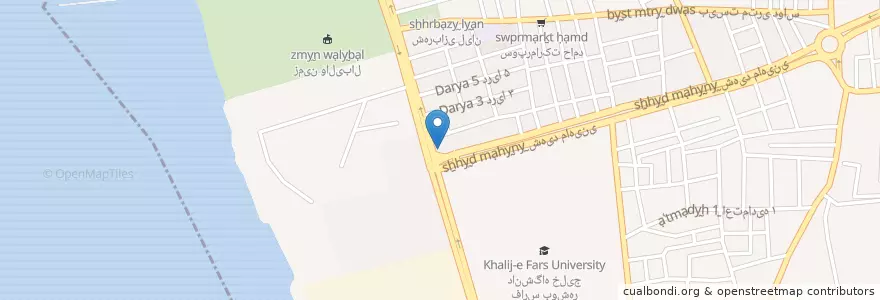 Mapa de ubicacion de کبابی خاص en イラン, ブーシェフル, شهرستان بوشهر, بخش مرکزی شهرستان بوشهر, دهستان حومه بوشهر, بوشهر.