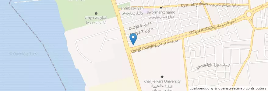 Mapa de ubicacion de فست فود معرکه en Iran, Bushehr Province, Bushehr County, Bakhsh-E-Markazi Of Bushehr County, دهستان حومه بوشهر, Bushehr.