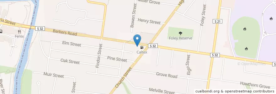 Mapa de ubicacion de Lina's Pizza en 오스트레일리아, Victoria, City Of Boroondara.