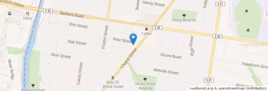 Mapa de ubicacion de 7-Eleven en Australia, Victoria, City Of Boroondara.