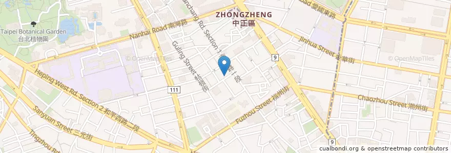 Mapa de ubicacion de 168 Pho 越南河粉 en Taiwan, New Taipei, Taipei, Zhongzheng District.