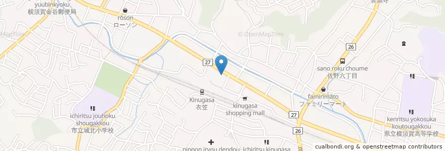 Mapa de ubicacion de みずほATMコーナー en اليابان, كاناغاوا, 横須賀市.