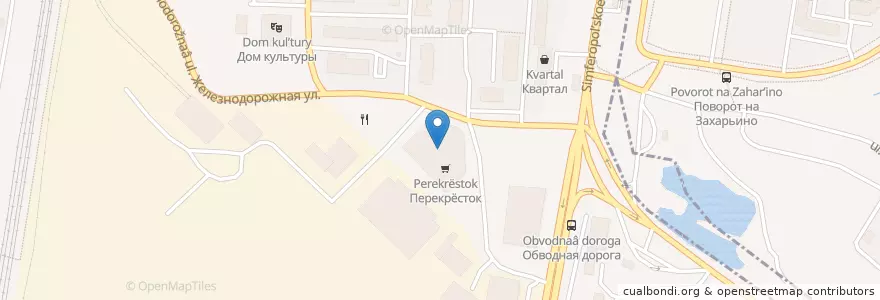 Mapa de ubicacion de Сбербанк en Rusland, Centraal Federaal District, Moskou, Новомосковский Административный Округ, Городской Округ Щербинка.