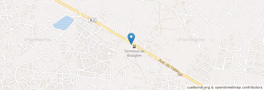 Mapa de ubicacion de Taxi Gare Bissighin en بوركينا فاسو, الأوسط, Kadiogo, واغادوغو.
