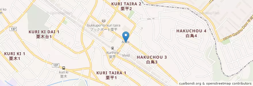 Mapa de ubicacion de ツルハドラッグ en Giappone, Prefettura Di Kanagawa, 川崎市, 麻生区.