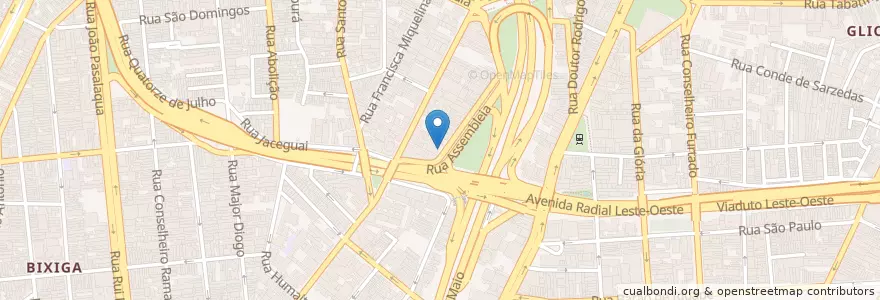Mapa de ubicacion de Teatro dos Arcos en البَرَازِيل, المنطقة الجنوبية الشرقية, ساو باولو, Região Geográfica Intermediária De São Paulo, Região Metropolitana De São Paulo, Região Imediata De São Paulo, ساو باولو.