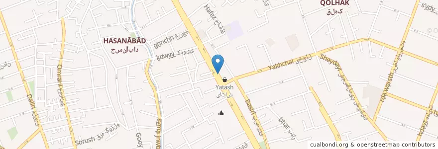 Mapa de ubicacion de داروخانه دکتر شهلا شفیعی en إیران, طهران, مقاطعة طهران, طهران, بخش مرکزی شهرستان تهران.