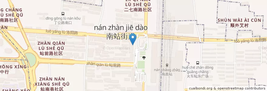 Mapa de ubicacion de 麦当劳 en China, Jiangxi, Nanchang, Xihu District, 南站街道.