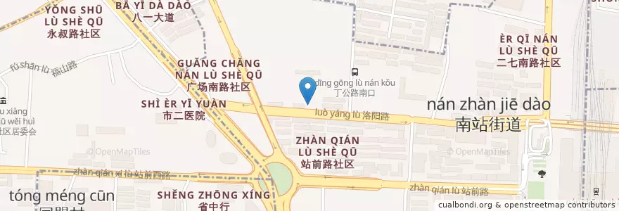 Mapa de ubicacion de 南昌市铁路第一中学 en China, Jiangxi, Nanchang, Xihu District, 南站街道.
