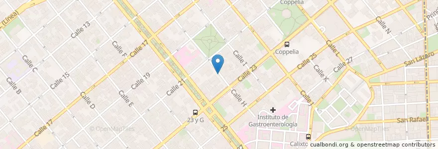 Mapa de ubicacion de Laura edificio Lourdes en Cuba, La Habana, Plaza De La Revolución.