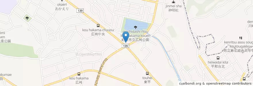 Mapa de ubicacion de 吉川動物病院 en Japan, 東京都, 町田市.