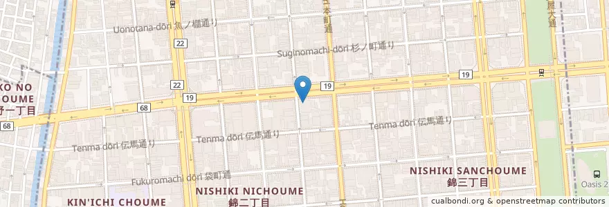 Mapa de ubicacion de やよい軒 en Japonya, 愛知県, 名古屋市, 中区.