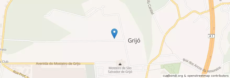 Mapa de ubicacion de Grijó e Sermonde en پرتغال, Norte, Área Metropolitana Do Porto, Porto, Vila Nova De Gaia, Grijó E Sermonde.