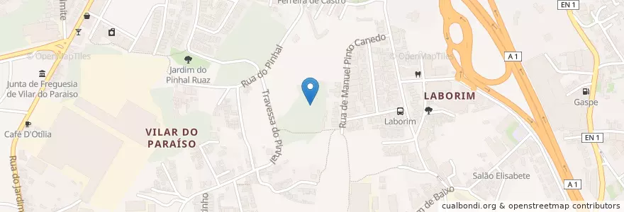 Mapa de ubicacion de Mafamude e Vilar do Paraíso en البرتغال, المنطقة الشمالية (البرتغال), Área Metropolitana Do Porto, بورتو, Vila Nova De Gaia, Mafamude E Vilar Do Paraíso.