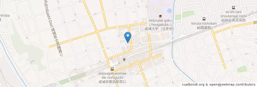 Mapa de ubicacion de 三菱UFJ銀行 en Japonya, 東京都, 世田谷区.