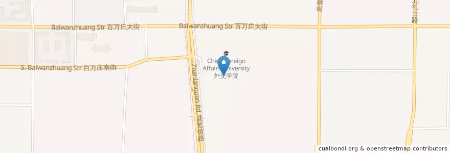 Mapa de ubicacion de University's dinning hall en 중국, 베이징시, 허베이성, 西城区.