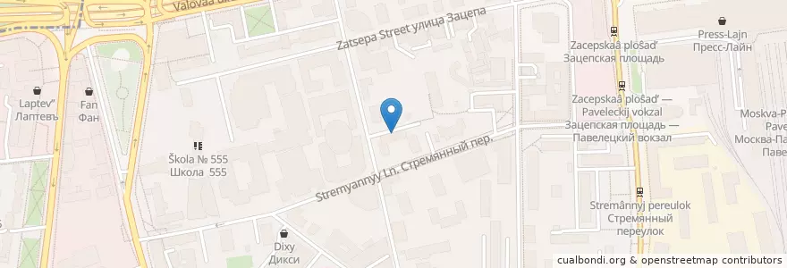 Mapa de ubicacion de Дента Капитал en Rusia, Центральный Федеральный Округ, Москва, Центральный Административный Округ, Район Замоскворечье.