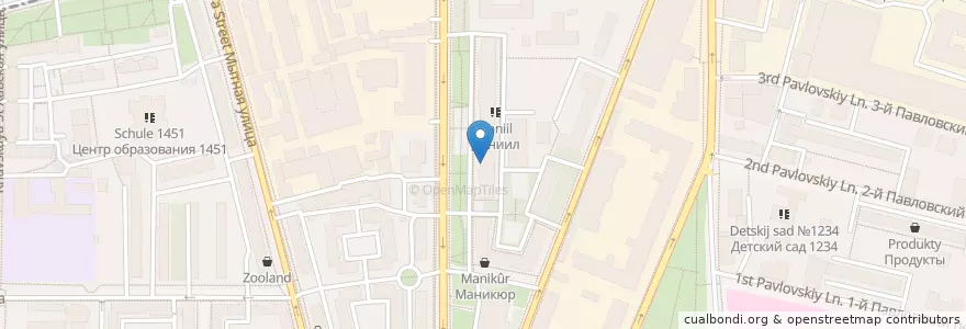 Mapa de ubicacion de Мартинес Имидж en روسيا, Центральный Федеральный Округ, Москва, Южный Административный Округ.