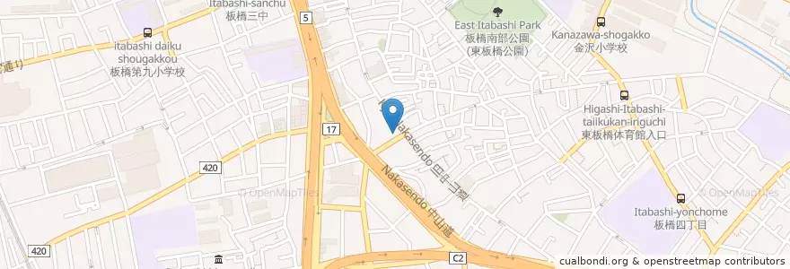 Mapa de ubicacion de マクドナルド en ژاپن, 東京都, 板橋区.