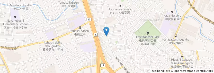 Mapa de ubicacion de ナンカレー en Japan, Tokio, 板橋区.