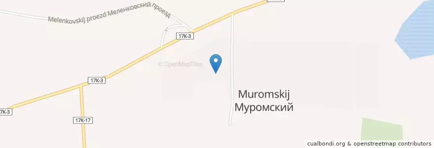 Mapa de ubicacion de Муромский сельский библиотека-филиал en Russland, Föderationskreis Zentralrussland, Oblast Wladimir, Городской Округ Муром.